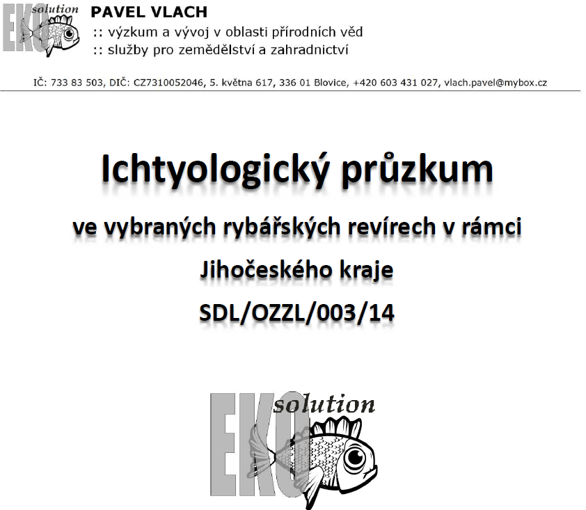Ichtyologický průzkum 2014
